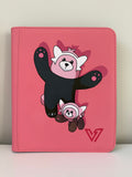 Pink Bears 4 Pocket Top Loader Binder