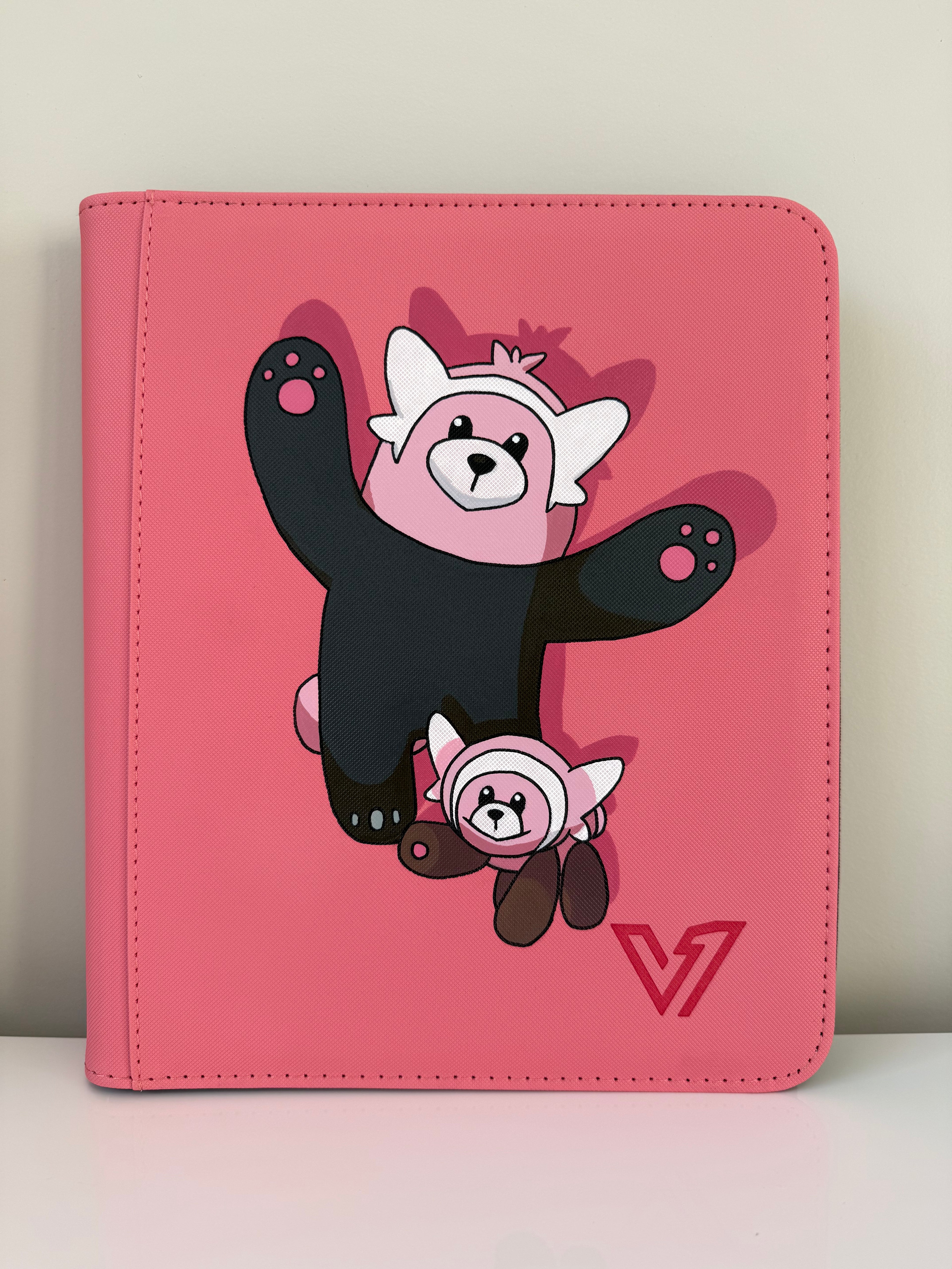 Pink Bears 4 Pocket Top Loader Binder